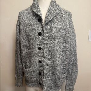 J. Crew Gray Shawl Collar Cardigan